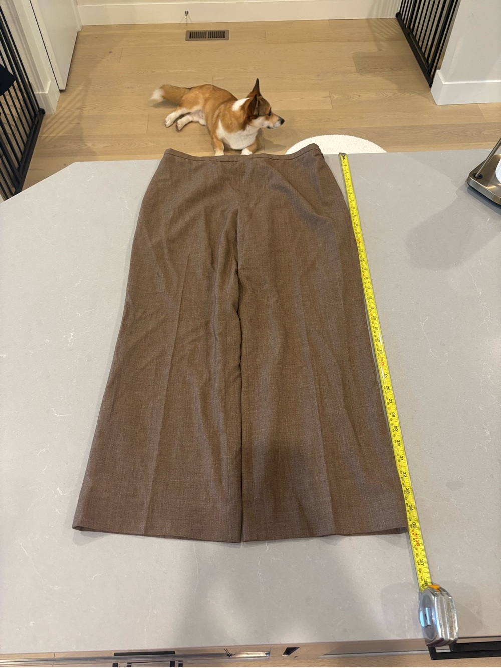 Ann Taylor Brown Wide-Leg Trousers